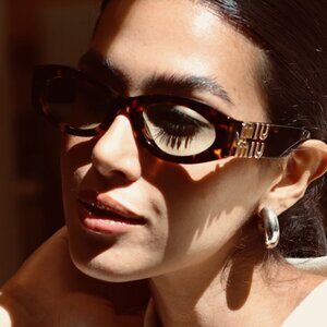 NEW MIU MIU SUNGLASSES MU11WS 14L50O HAVANA WOMEN MU 11WS SMU 11W